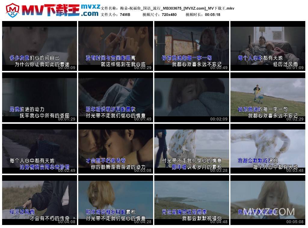 梅朵-祝福你_国语_流行_MB303675